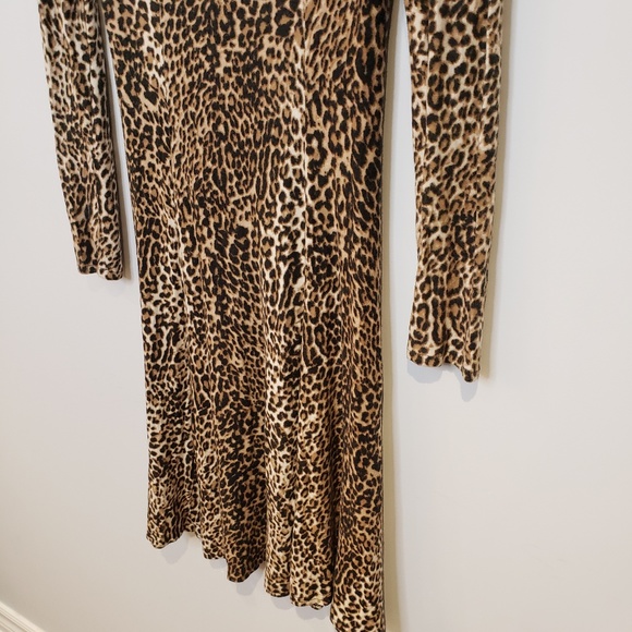 Joseph Ribkoff Leopard Print Long Sleeve Fit flare - Picture 2 of 6